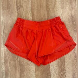 lululemon athletica Bright Red Athletic Shorts